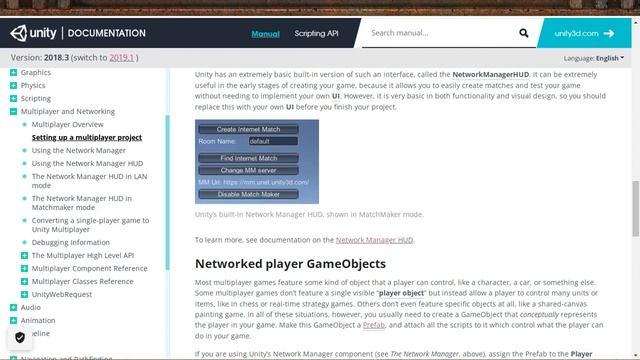 Руководство Unity: Многоп-ая игра и работа в сети 2 # Настройка многопользовательского проекта