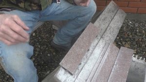 Ступени облицованные  керамогранитом.