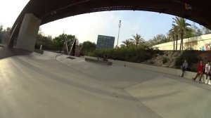 Barcelona skatepark "Les Corts". Скейт парк "Les Corts" в Барселоне