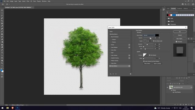 How to Add a Drop Shadow to Objects in Photoshop смотреть онлайн
