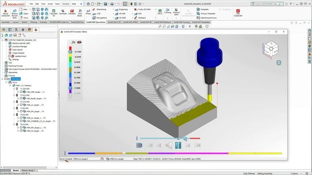 What's New SolidCAM 2020: Simulator - Performance Mode смотреть онлайн