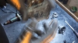 Болгарка Китай - как поменять  малую шестерню?