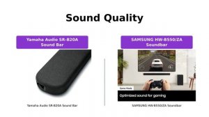 Yamaha SR-B20A vs Samsung HW-B550: Soundbar Comparison
