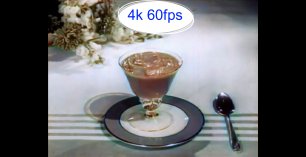 Колоризированная старая реклама JELL-O Новый пудинг быстрого приготовления 4k 60fps