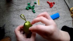Пасхальные яйца из атласных лент ll Easter eggs decorated with ribbons