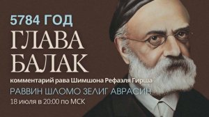 Тора с комментариями рава Гирша | Глава Балак | раввин Шломо Зелиг Аврасин