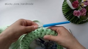 Узор Ротанг. Соединение ряда и переход на новый ряд. Ротанг крючком. Вязание крючком.