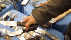 #КУЗНИЦАСЕМИНА Ю.М #Выставка #Арсенал 2018. Кузница Семина  Складные  ножи.Мачете и танто.
