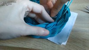 Красивая простая загибка для корзины\ weaving basket