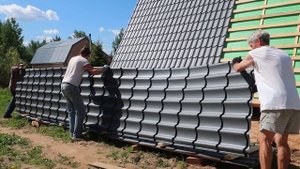 Как правильно разгружать металлочерепицу или профлист