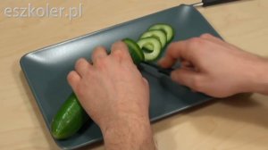 #21 Free vegetable carving course cucumber chain / Darmowy kurs carvingu łańcuszek z ogórka