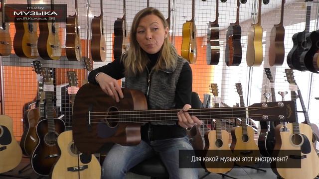 Обзор акустической безладовой бас-гитары Sigma BMC-15FE+ смотреть онлайн