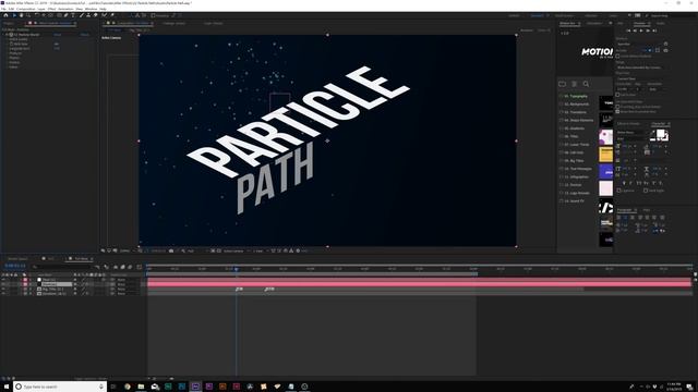 Create Particles Along a Path | After Effects Tutorial (No Plugins) смотреть онлайн