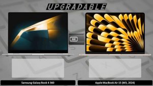 Samsung Galaxy Book 4 360 vs Apple MacBook Air 15 M3 - spec review & comparison