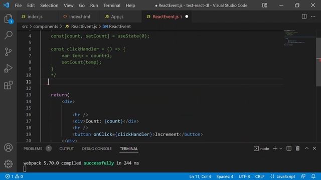 ReactJS 6: React Hook with useState смотреть онлайн