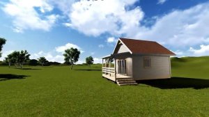 Проект бунгало из термобруса