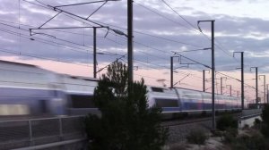 Красивое видео поездов в Европе Франция. Поезда скоростные пассажирские. Железная дорога