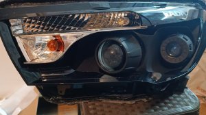 Установка  3 дюймовых модулей Aozoom A15 4300 к на Лада Веста