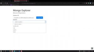 MongoDB Explorer Demo