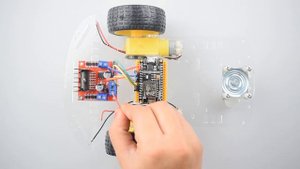 WI-fi controlled wireless robot car with NodeMCU ESP8266-12e using Mert Arduino Application