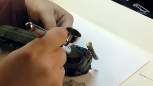 Окраска и нанесение камуфляжа на модель БМП-2. Painting and drawing camouflage on BMP-2