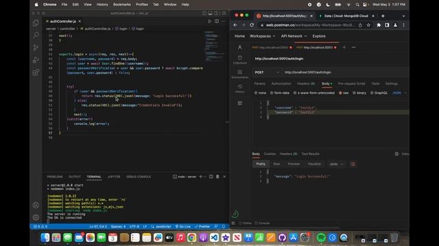 Fullstack MERN JWT Auth Project: React & Node.js | Part 2 (Login & Crypto)