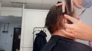 Пошагово!Стрижка на короткие волосы!