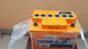 Распаковка — Автомобильный аккумулятор Fora-S R+