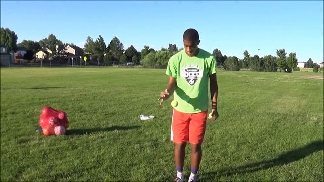 Zion Lander Training: Tennis ball juggle, tap, catch смотреть онлайн