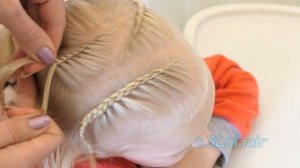 прически детские #простая и красивая прическа из кос