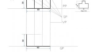 Engineering Drawing Tutorials/Perspective drawings with front and side view (T 3.1 a)