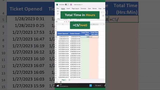 Time Tracking Simplified: Convert Date & Time into Minutes in Excel!