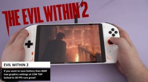 The Evil Within 2 on the ONEXPLAYER 2 Windows 11 PC Gaming Handheld with Ryzen 7 6800U CPU