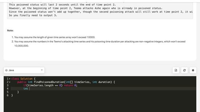 teemo attacking | teemo attacking leetcode | leetcode 495 | java python3 c++ смотреть онлайн