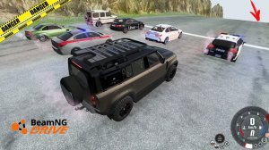 BeamNG Drive - Кто сможет уцелеть. Спуск с препятствием