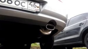 Любительский спортивный глушитель на nissan almera classic 2018 г.