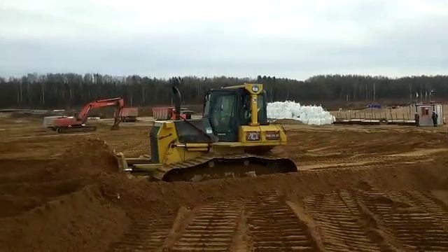 Уплотнение песка - бульдозер СПб «ЛСТ-АРЕНДА» #bulldozer смотреть онлайн