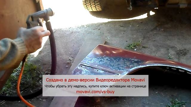 Ремонт мерседес.Немного пескоструя. смотреть онлайн