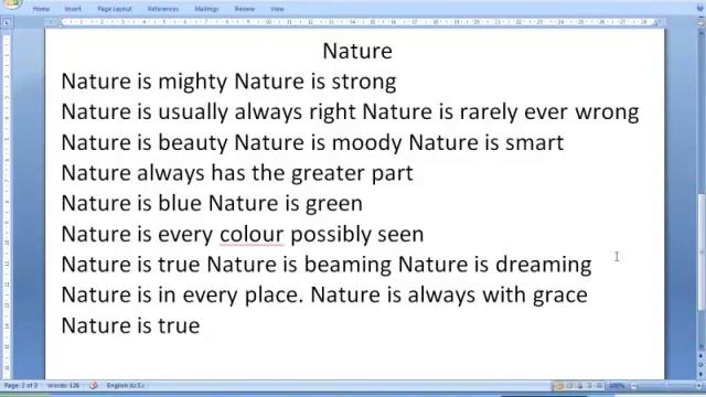Урок 6.3 Стих про природу. Nature is mighty