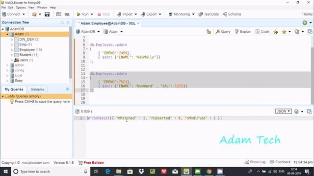 Update Documents in MongoDB смотреть онлайн