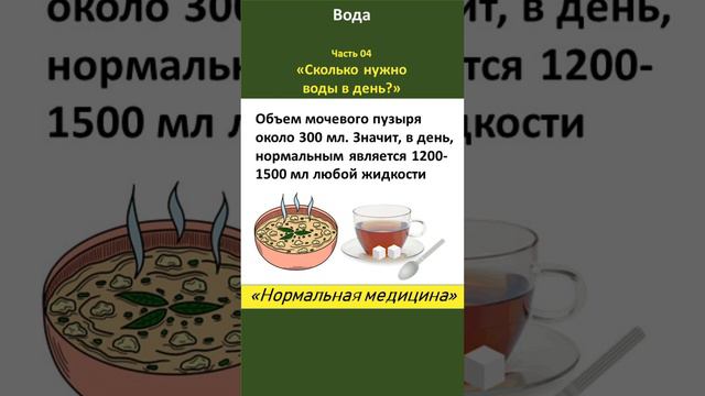 Какая норма жидкости в день?