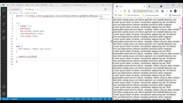 Design a Custom Scrollbar | HTML & CSS (Day 19 of 60-Day Challenge) смотреть онлайн
