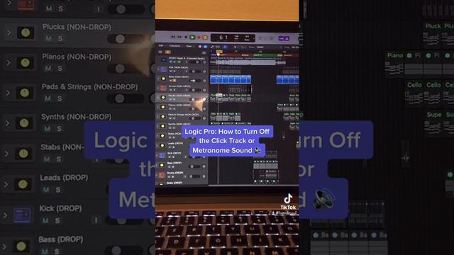 Logic Pro: How to Remove the Click Track or Metronome Sound