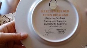 Немецкий фарфор. Декоративные тарелки Villeroy & Boch серия "Русские сказки" #винтаж
