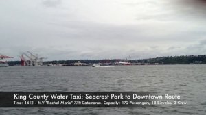 Washington State Ferries at Colman Docks Ferry Terminal, The Big Wheel on Pier 56 Seattle Waterfron