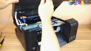 How to Remove EPSON L3110 L3150 L3210 L3250 Scanner Assembly | INKfinite