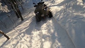 Linhai300 4x4 snow ride