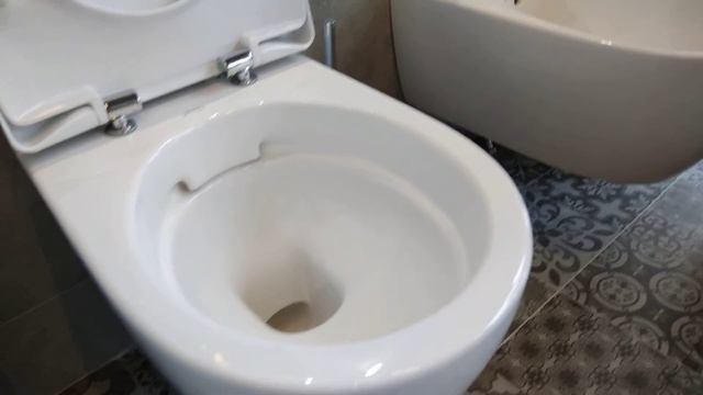 Geberit Icon wall wc подвесной унитаз и биде Керамаг Айкон смотреть онлайн