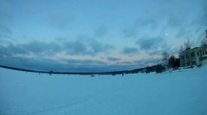 Ленинградская область. Зимнее Кавголово. Лес. Озеро. Прогулка на лыжах