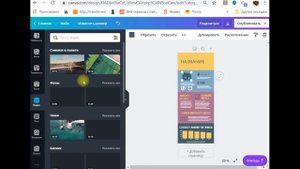 Инфографика в приложении Canva